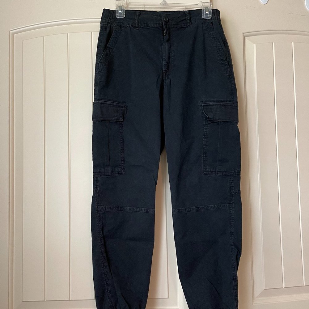 Black American Eagle Track Pants Cargo Pants